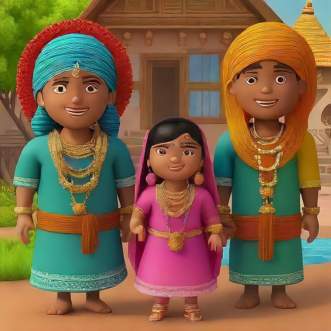 3D cartoon character art